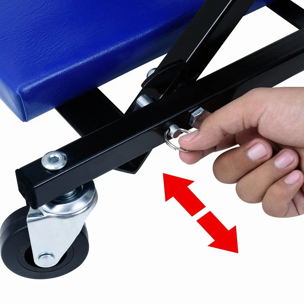 Deuba® 2in1 Carrello sotto Auto Sgabello da Officina Lettino Sottomacchina Carico Max 150 kg Pedana Montaggio Riparazioni Meccanico con 6 Ruote