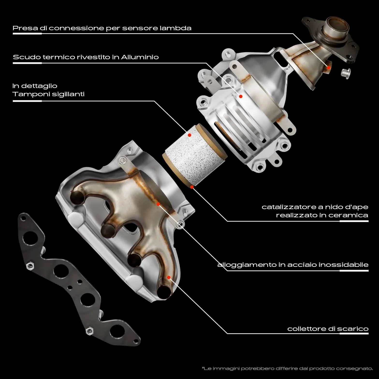 Frankberg Convertitore Catalitico Benzina Compatibile con C3 Picasso SH 1.4L 1.6L Min.i R56 1.4L 1.6L Min.i Cabriolet R57 1.6L 207 WA WC 1.4L 1.6L 308 CC 4B 1.6L Replace# 1609163980