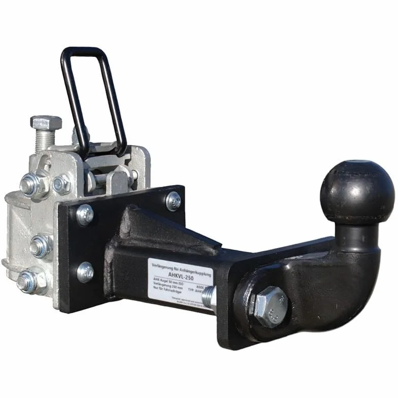 Prolunga gancio traino 250 mm inclinabile universale per portabici
