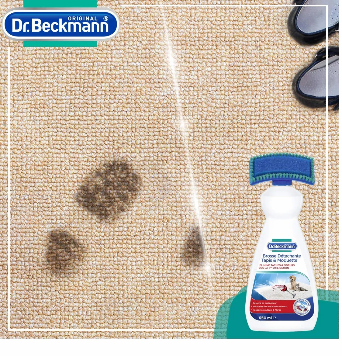 Dr Beckmann Active Spazzola detergente per tappeti e moquette