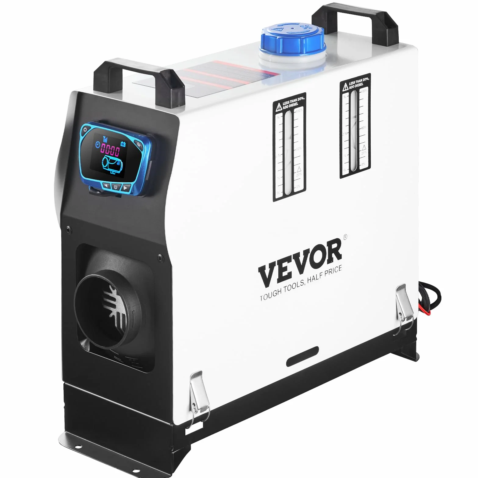 VEVOR Riscaldatore ad Aria Diesel 12V, Riscaldatore di Parcheggio, Riscaldatore per Camion 8KW all in One Interruttore Schermo LCD, Riscaldamento da Parcheggio, Air Heater Diesel 12V 8KW