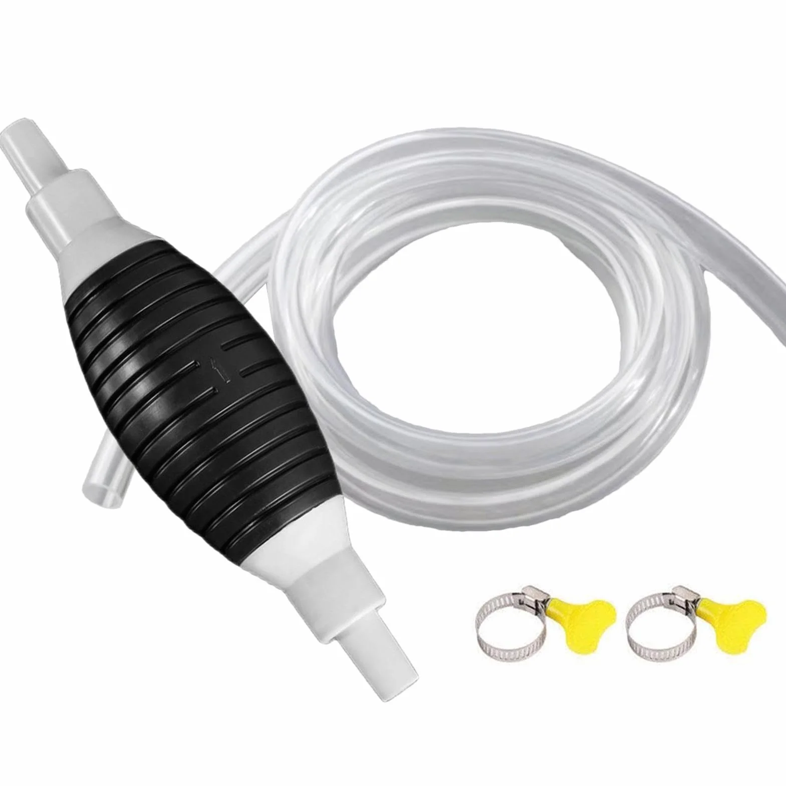 Pompa A Sifone Per Olio – Sifone Manuale Portatile | Pompa Manuale Per Per Liquidi | Kit Tubo Flessibile Multifunzionale | Tubo Di Trasferimento Fluido Per Gas Combustibile Resistente Al Calor