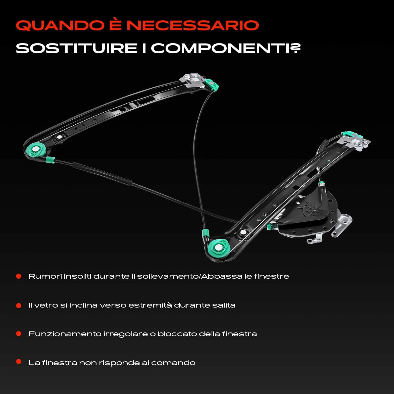 Frankberg Mechanizm Alzacristallo Elettrico Anteriore Sinistro 4/5-Drzwi BMW E46 Touring