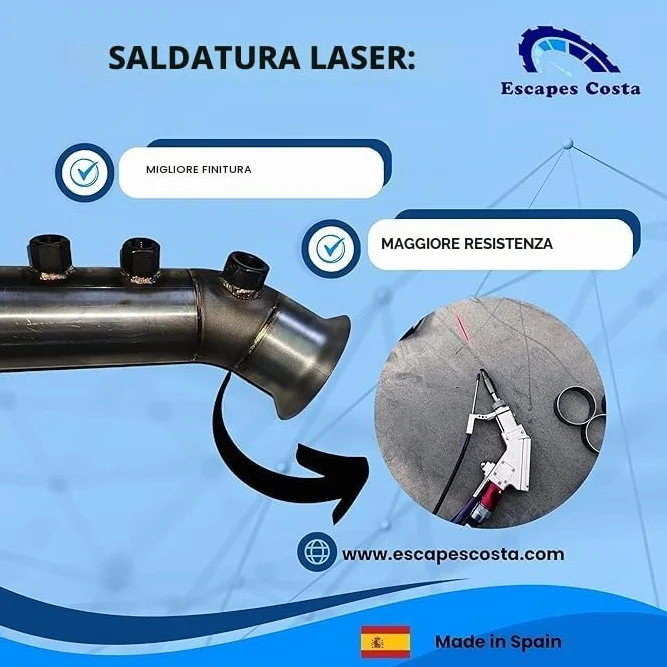 Downpipe compatibile con BMW Serie 1 E81/E82/E87/E88-116d/118d/120d/123d / acciaio inossidabile