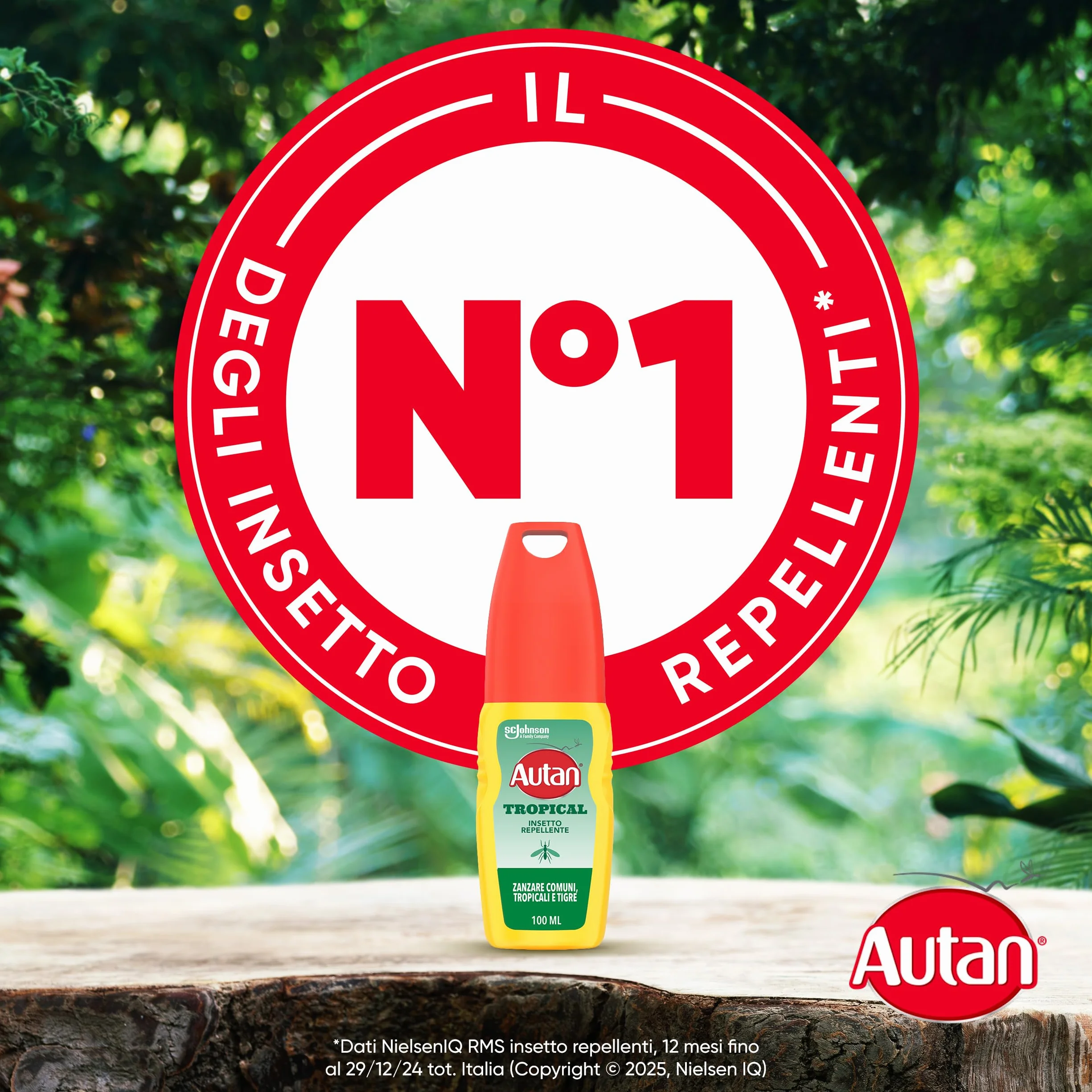 Autan Tropical Vapo Spray Antizanzare Repellente Zanzare Protezione 8h 100ml