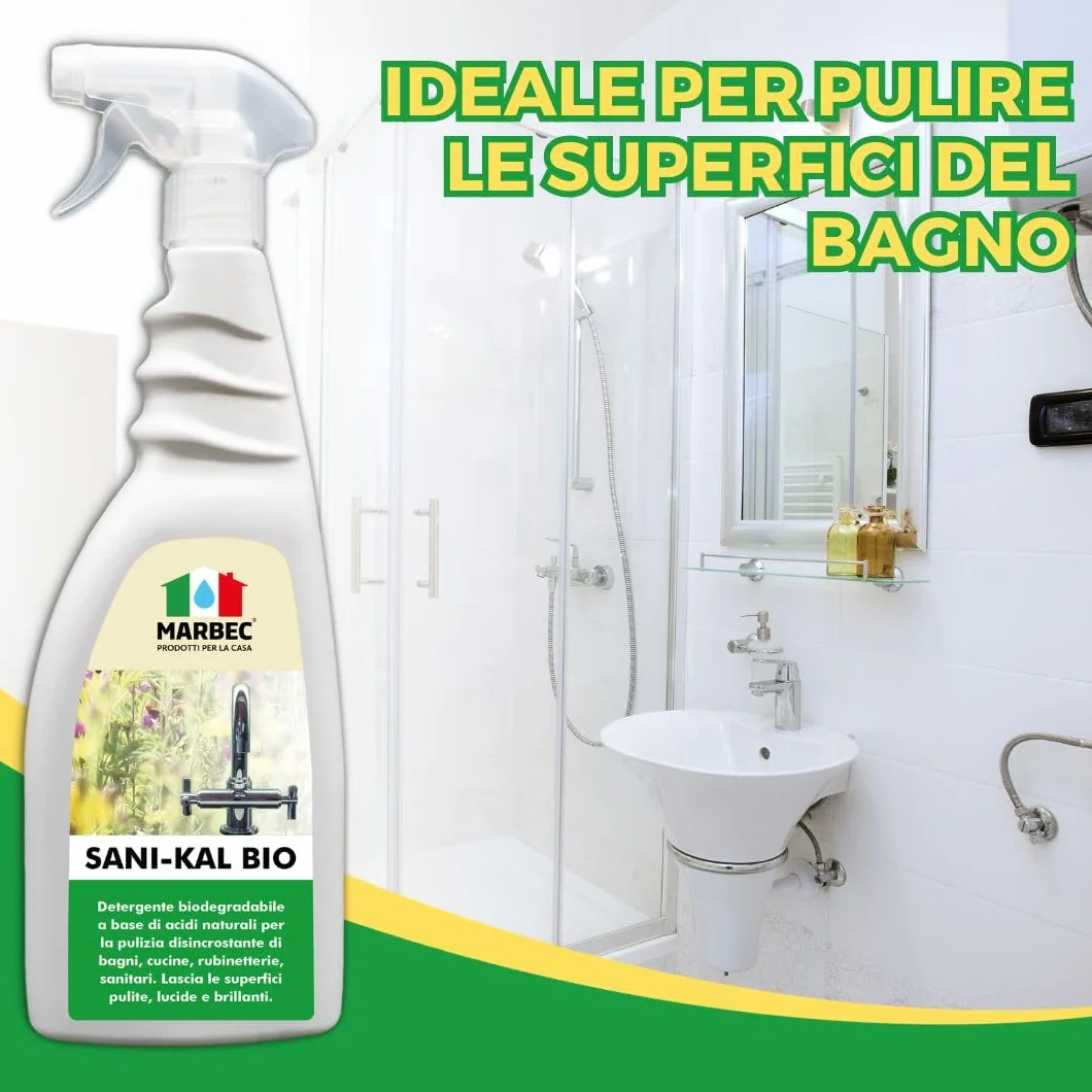 MARBEC SANI-KAL BIO 750ML Detergente anticalcare delicato per bagno