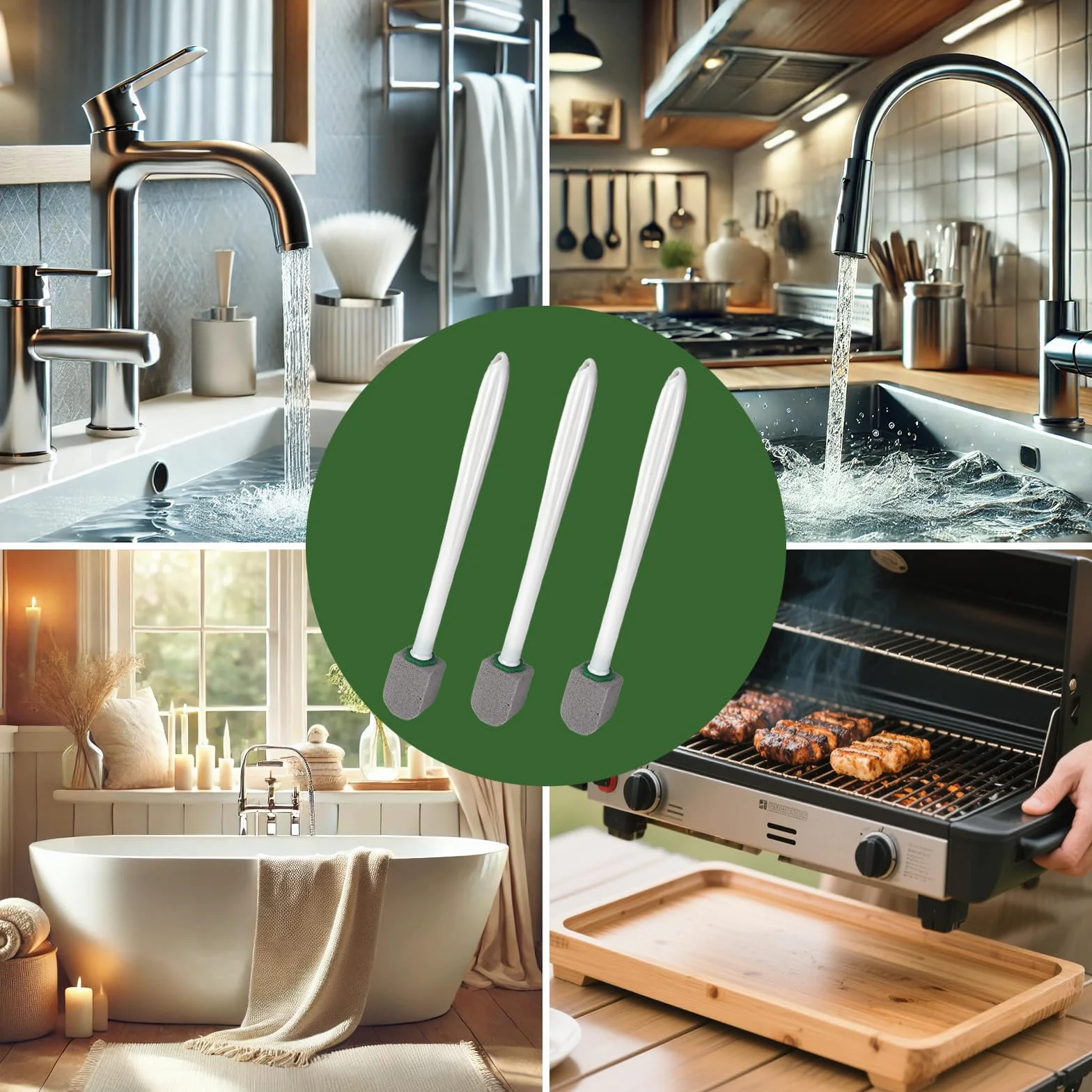 Pietra Pomice Detergente WC 10 Pezzi, Pumice Stone per Bagno e Cucina