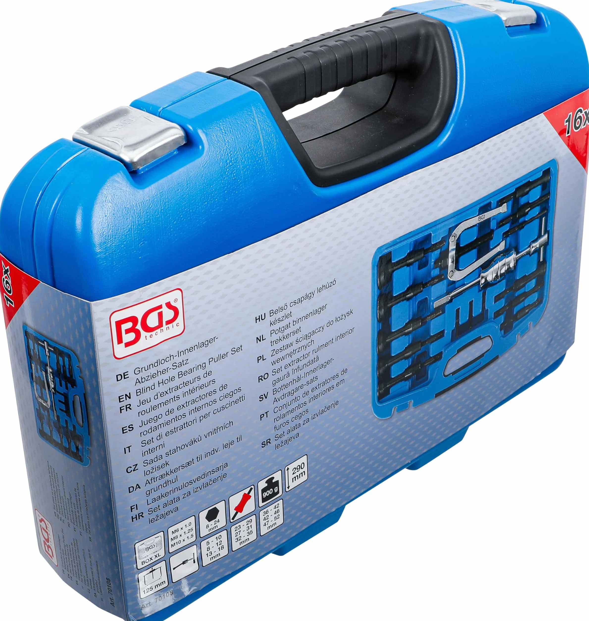 BGS 70108 | Set di estrattori per cuscinetti interni | 15 pz.