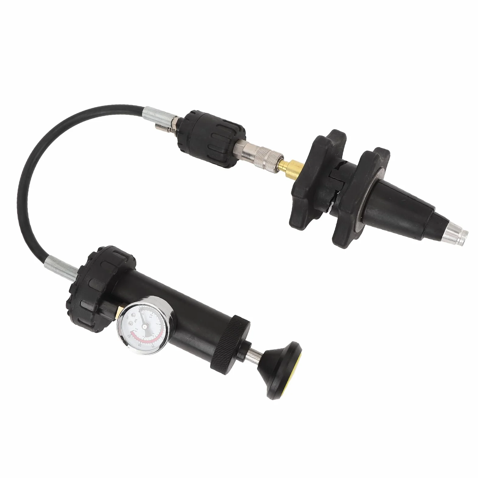Kit per test della pressione del di raffreddamento da 5 pezzi con manometro, tester universale per la pressione del radiatore automobilistico, strumento diagnostico del di
