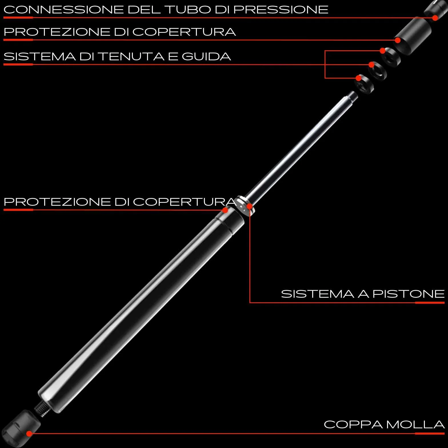 Frankberg 2x Molle a gas Portellone posteriore Compatibile con Multipla 186 MPV Van 1999-2010 207 SW WK Station Wagon 2007-2014 Replace# 46514867
