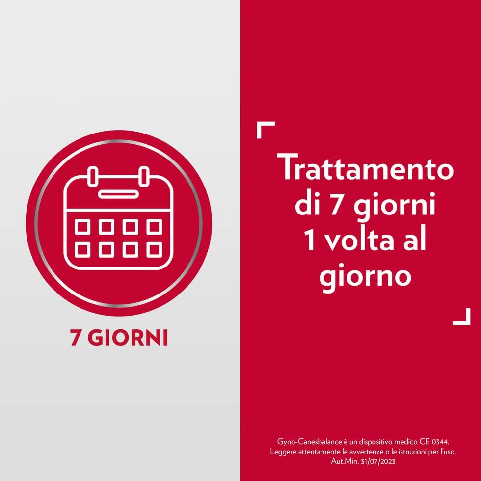 Gyno-Canesbalance Gel Vaginale Contro Vaginosi Batterica 7 Flaconcini 5ml