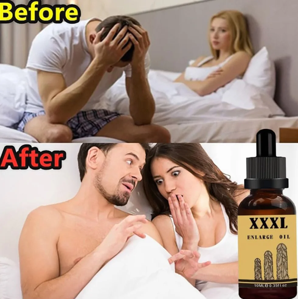 Olio essenziale 10 ml per uomo, olio per ingrandimento del pene extra forte, miglioramento erezione (2 pezzi)