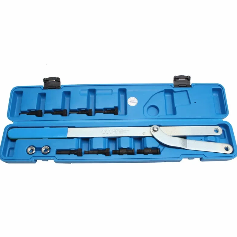 CCLIFE Set attrezzi chiave controsupporto per albero a camme con 2 tenditori e 8 bulloni bloccaggio