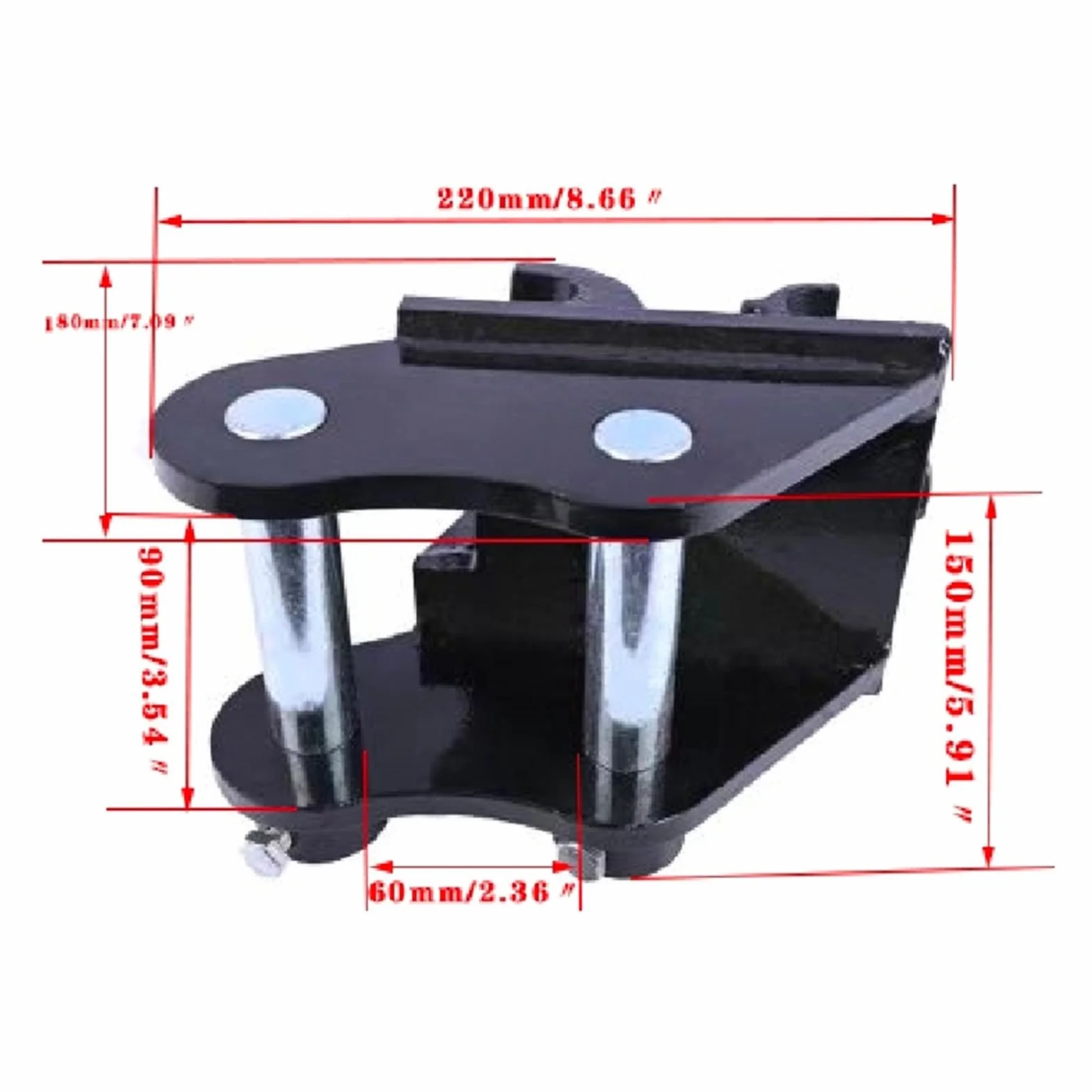 Accoppiatore Veloce per Scavatore Mini, Accensione Rapida Meccanica, 3 Tonnellate