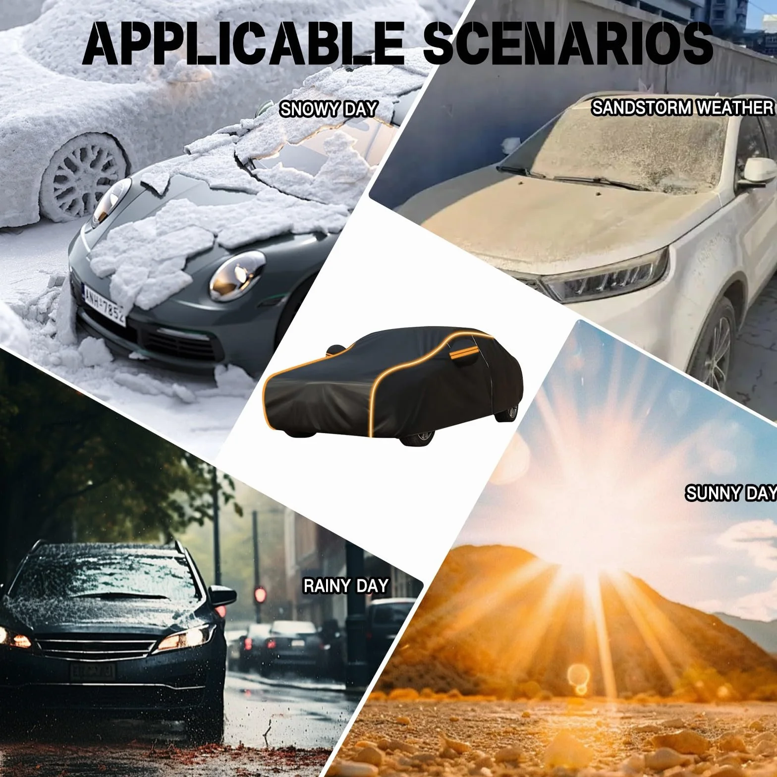 Telo Antigrandine Per Auto per Ford Edge 2015-2019, Telo Copriauto Antigrandine, Copri Auto Anti Grandine, Impermeabile Traspirante, Anti-UV, Protezione Dal Sole E Dalla Polvere yy15