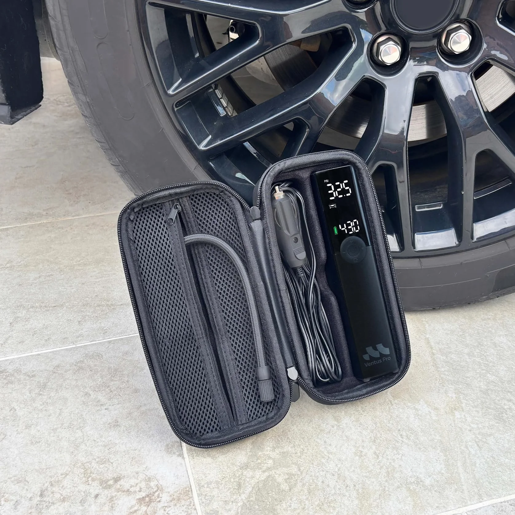 Borsa portatile per compressore d'aria Ventus Pro, compatibile con pompa senza fili
