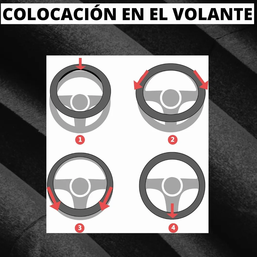 Coprivolante per auto universale cucito – Coprivolante auto in pelle
