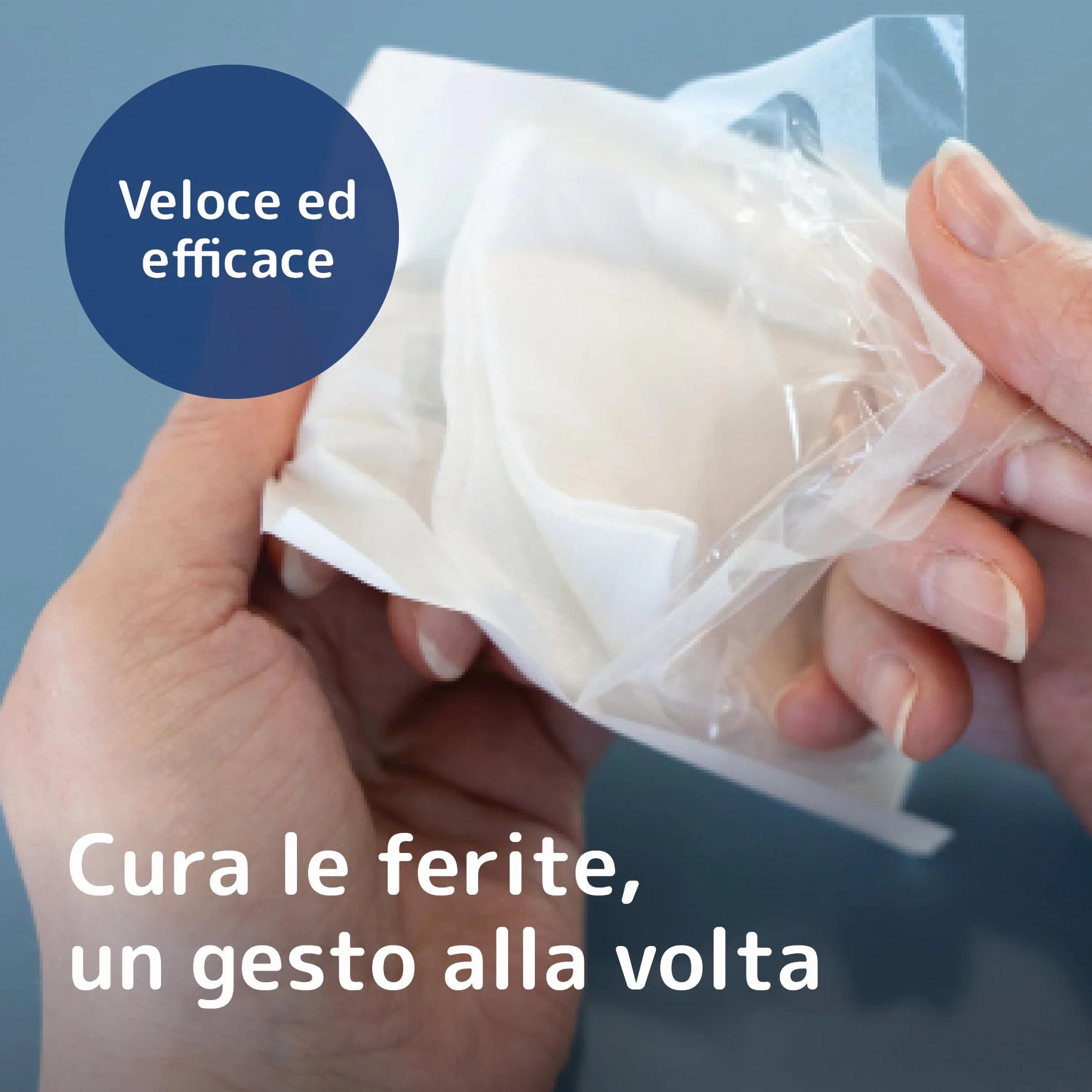 ABENA comprime 125 pezzi medicazioni sterili in tessuto non tessuto 4 strati 7,5 x 7,5 cm