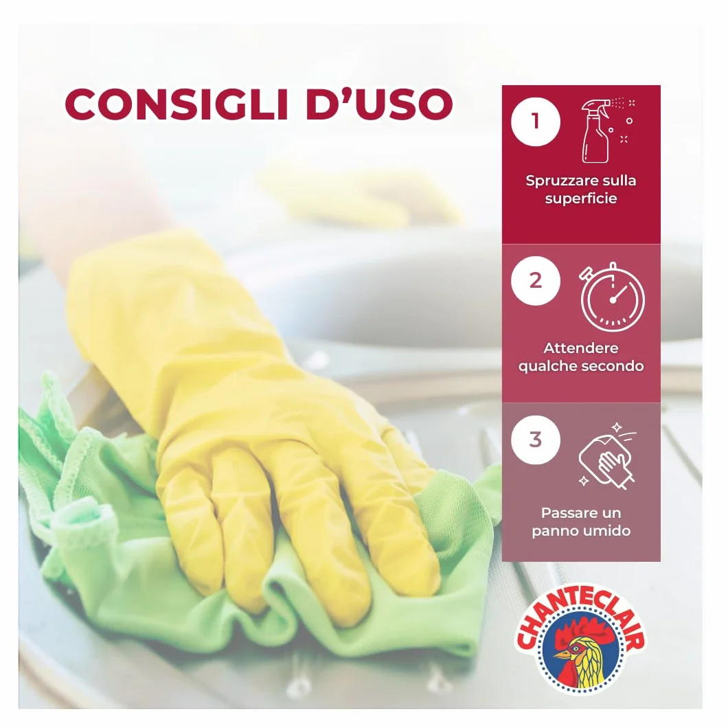 Chanteclair Sgrassatore Universale Superpotente Profumo di Marsiglia 1 Spray + 2 Ricariche 700 ml