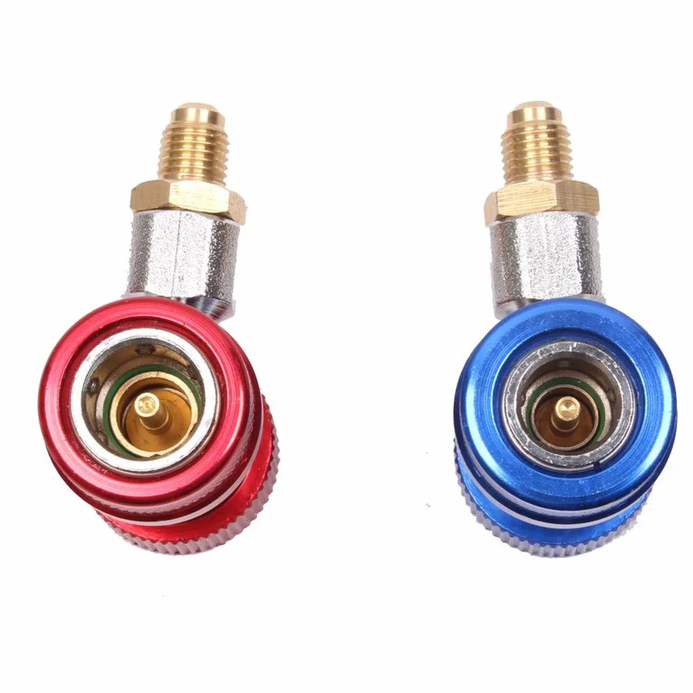 Kit di conversione aria condizionata HVAC auto Youngine Attacco rapido R134A 1/4" SAE alta e bassa pressione