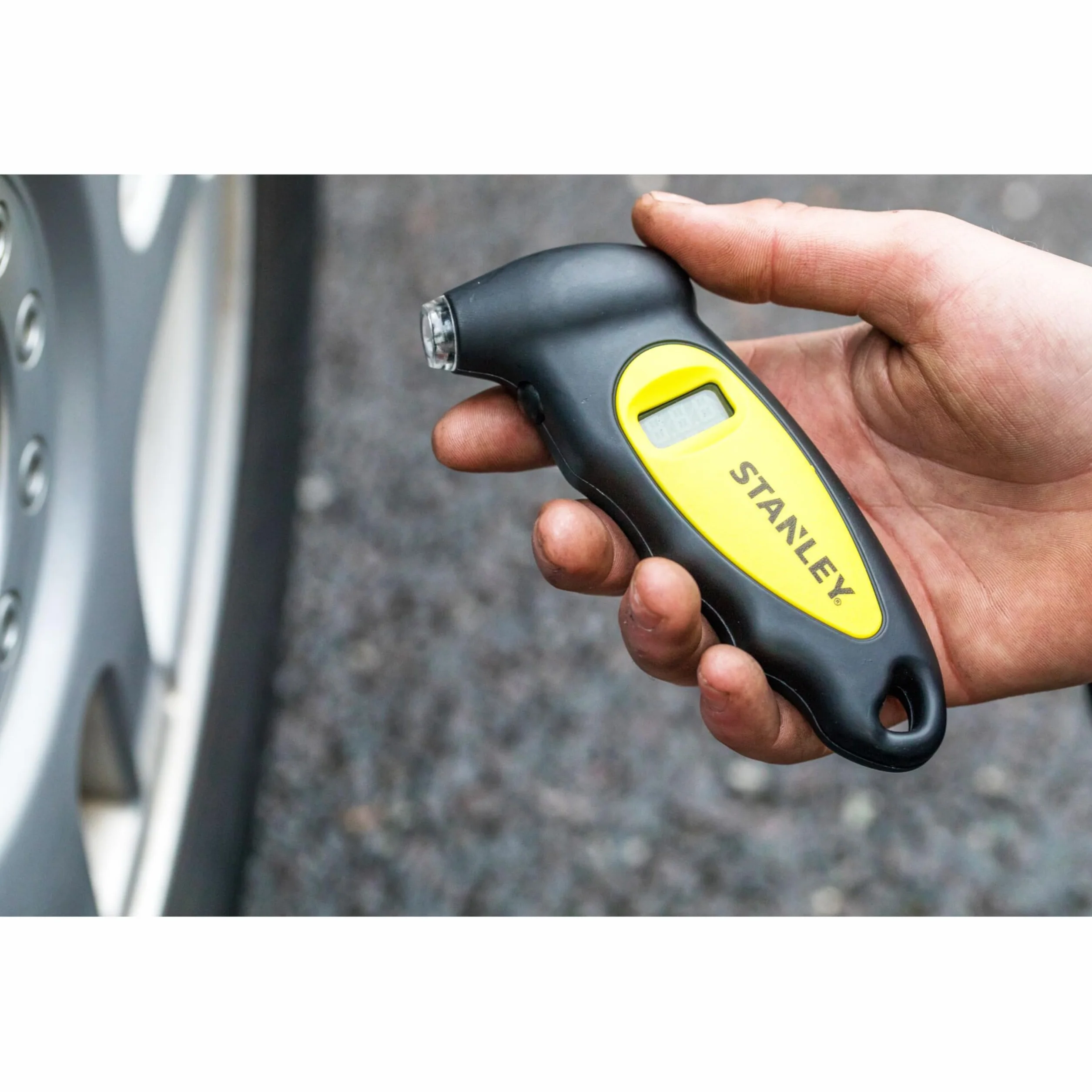 STANLEY Tester di pressione di pneumatico Digitale, nero STHT80874-0