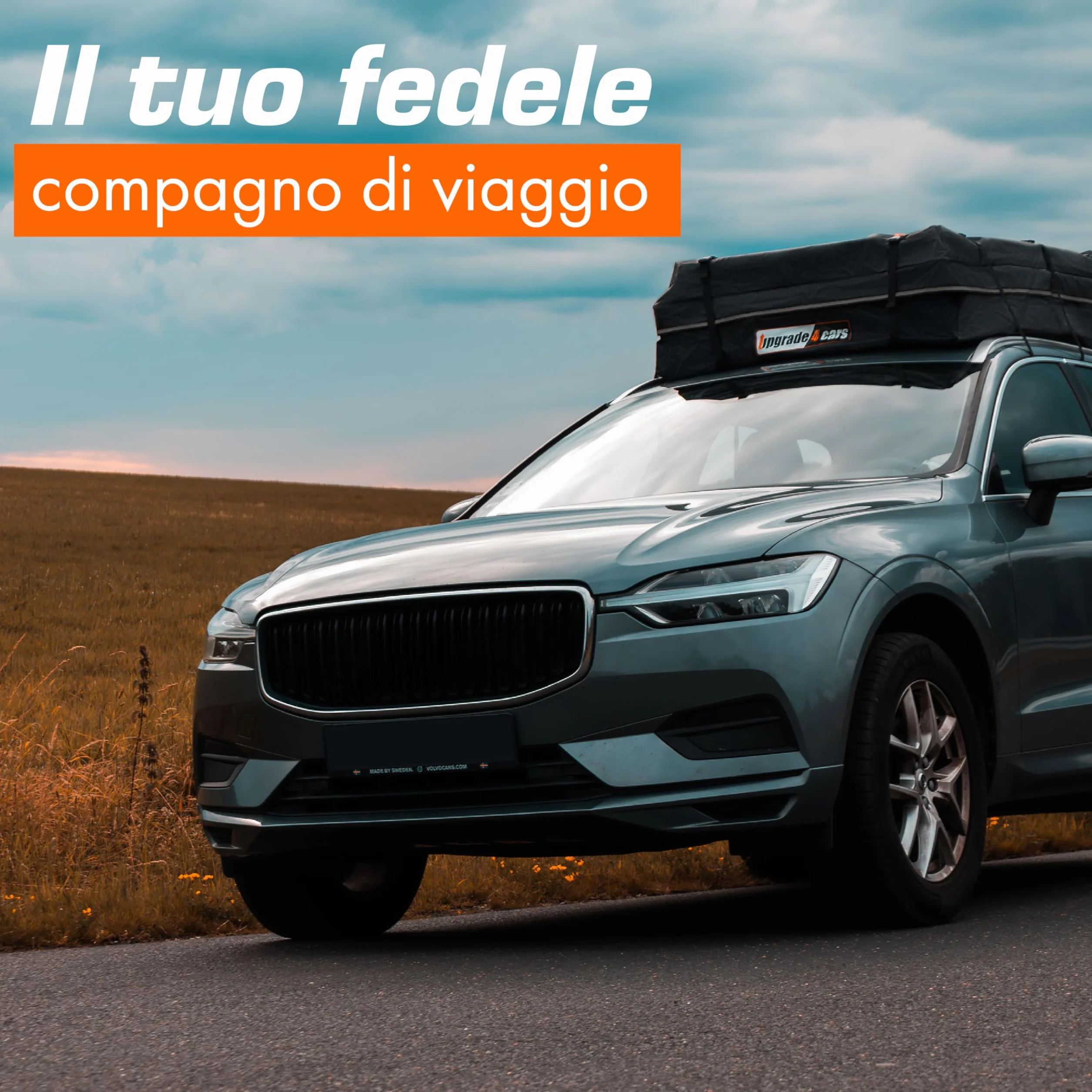 Upgrade4cars Borsa da Tetto Auto Universale Impermeabile Pieghevole 130x110x40 cm 566L