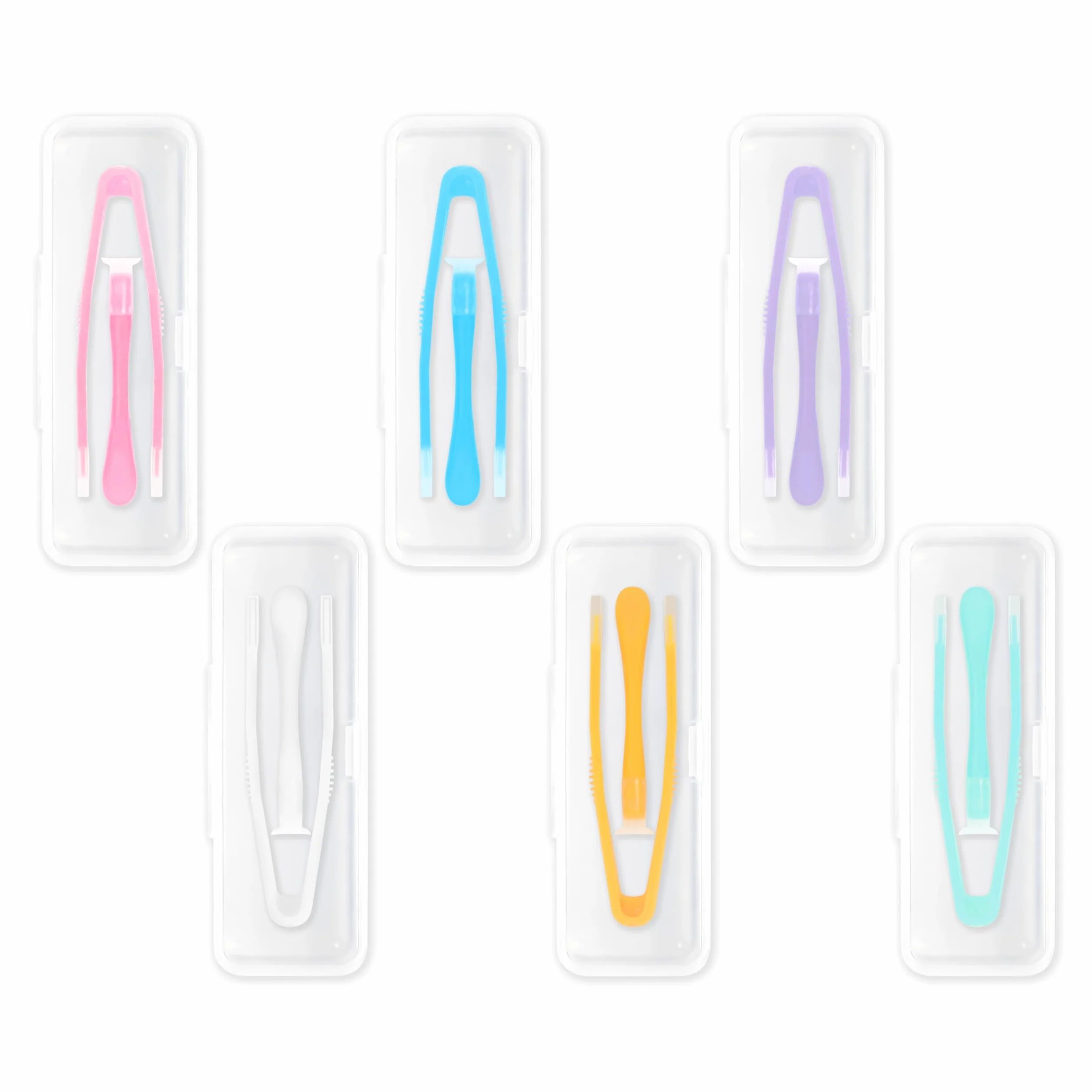 Lasiyanor Set 6 strumenti colorati per rimuovere e inserire lenti a contatto con punta morbida