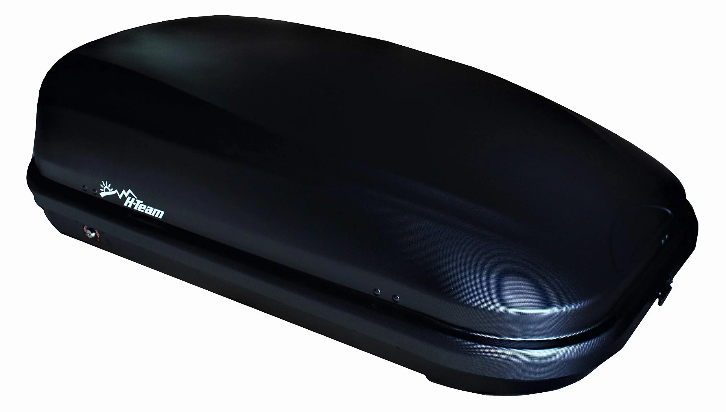 Box Auto Tetto 420L Baule Nero Goffrato Portapacchi Universale 145x94x42 cm ABS Laterale DX Portabagagli Siluro Portatutto Auto Tetto Compatibile Barre fino 8 cm con Chiusura a Chiave