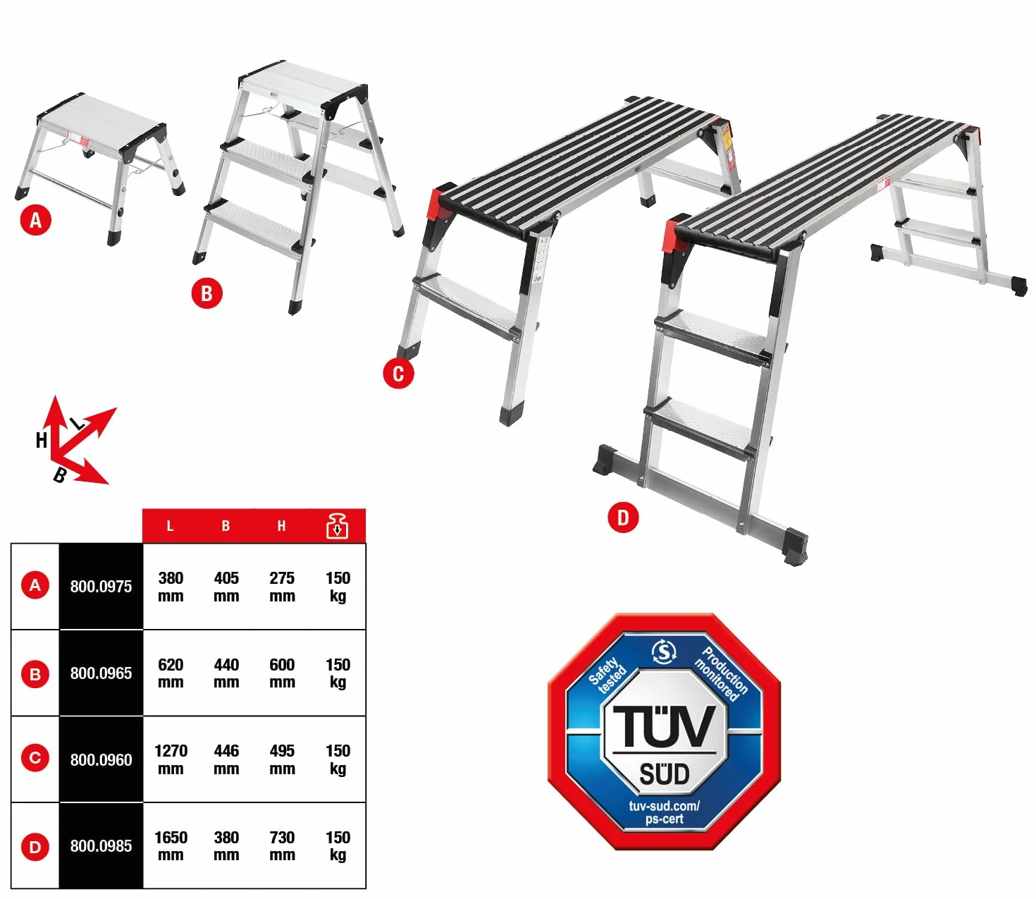 KS TOOLS Piattaforma di lavoro 800.0985