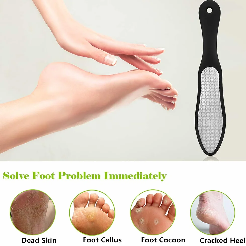 BEZOX Lima Per Piedi Professionale - Calli Remover Pedicure Acciaio Inox