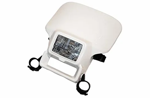 UFO Plast mascherina portafaro con faro alogeno modello Honda XR 250 400 600 bianco universale con elastici per il montaggio