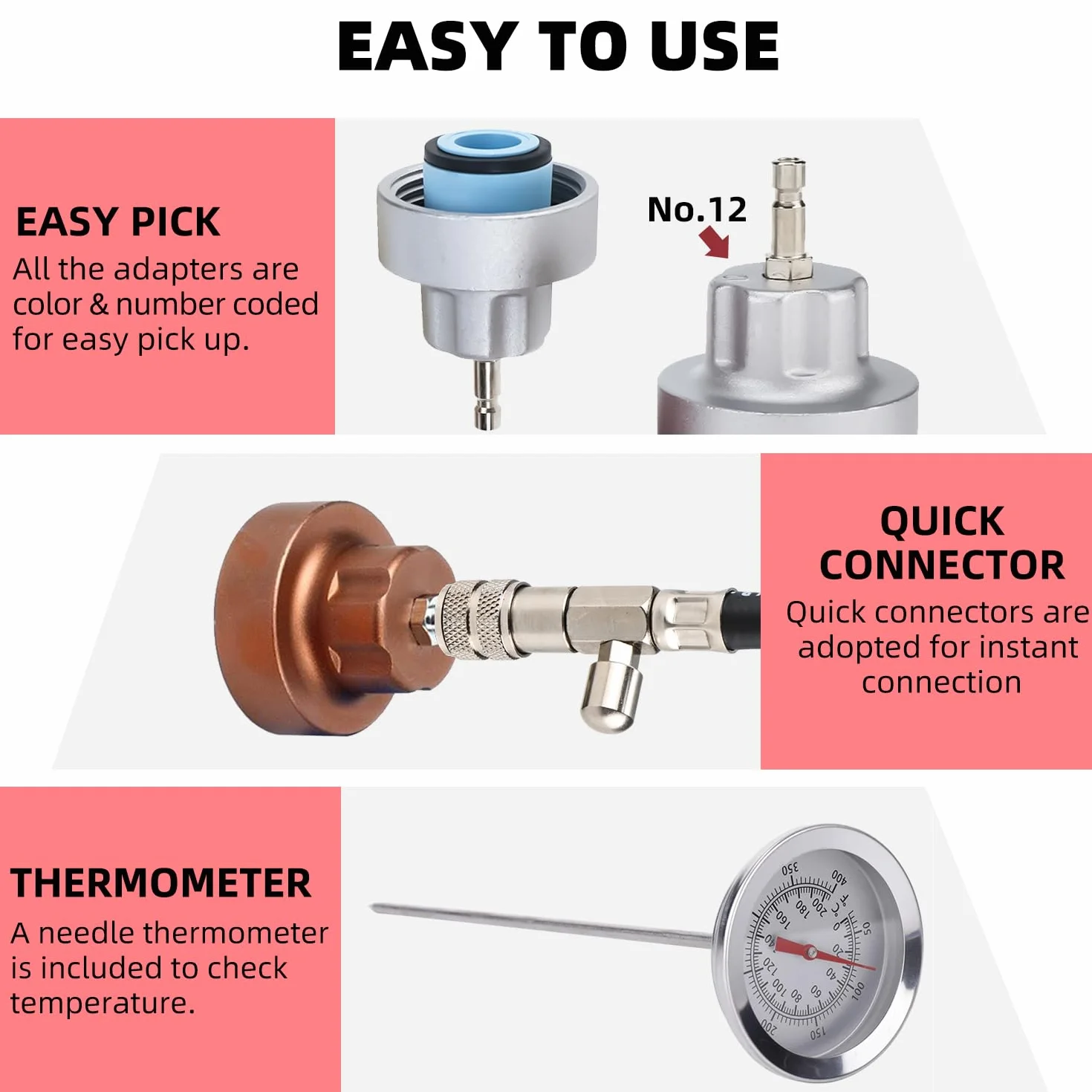 FreeTec Tester Pressione Radiatore Universale, Impianto Raffreddamento Test Perdite Refrigerante
