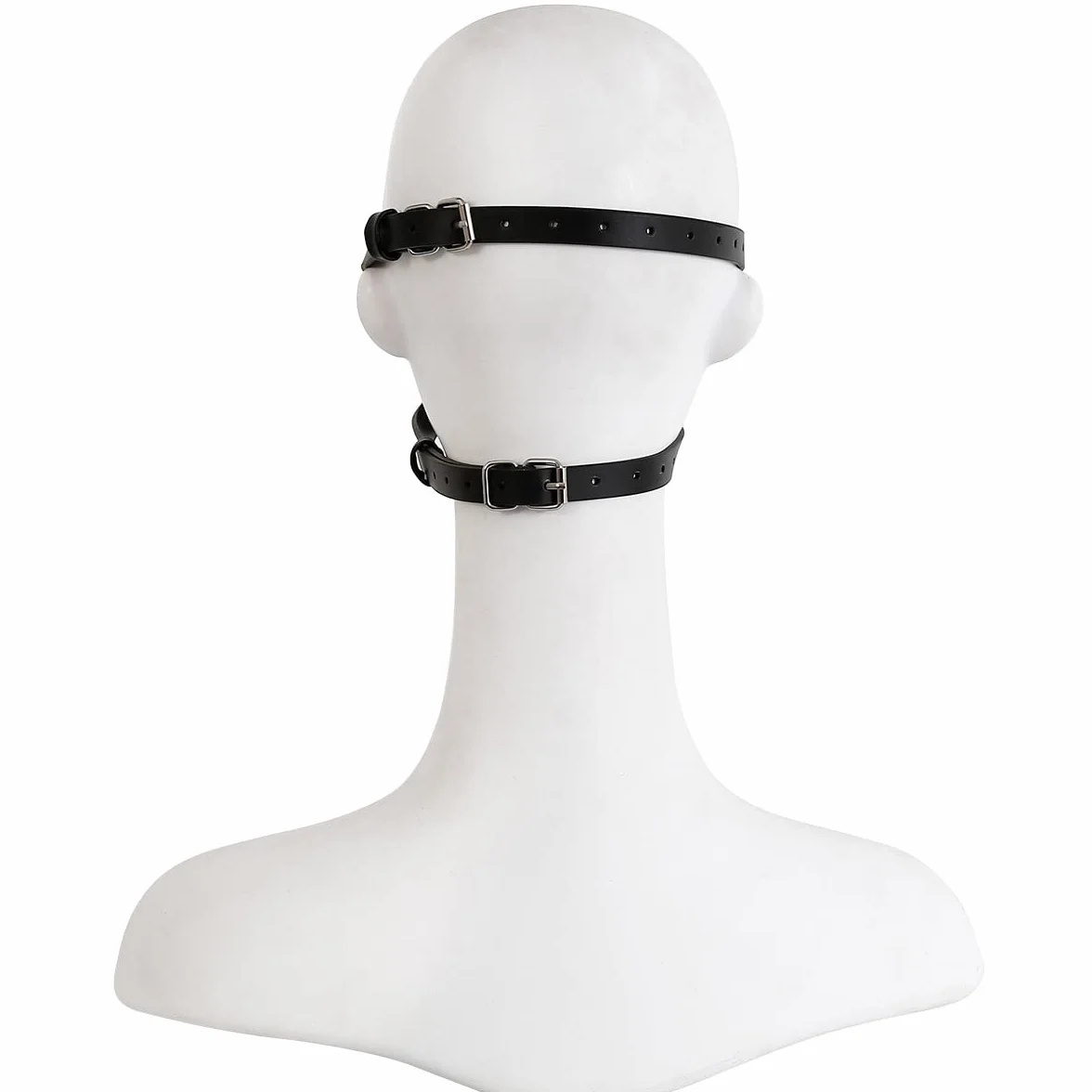 Mordacchia in silicone a imbuto plug orale gag per giochi fetish bondage SM