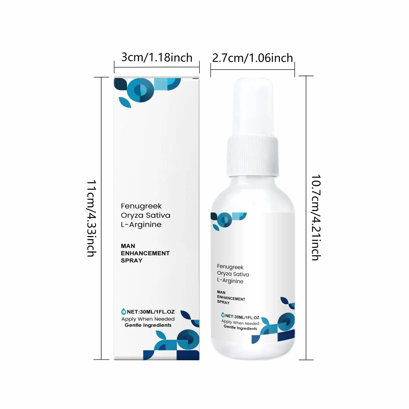 Spray Potenziante per Uomo 30ml Effetto Rapido Supporto Duraturo Aumenta Vitalità Resistenza