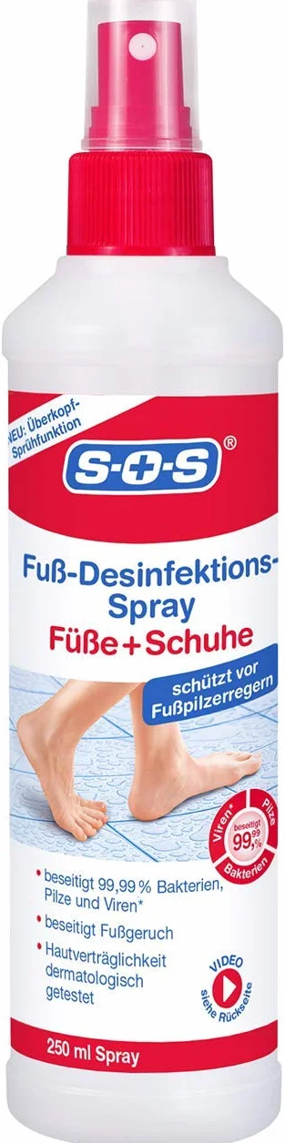 SOS Spray disinfettante per piedi e scarpe 250 ml