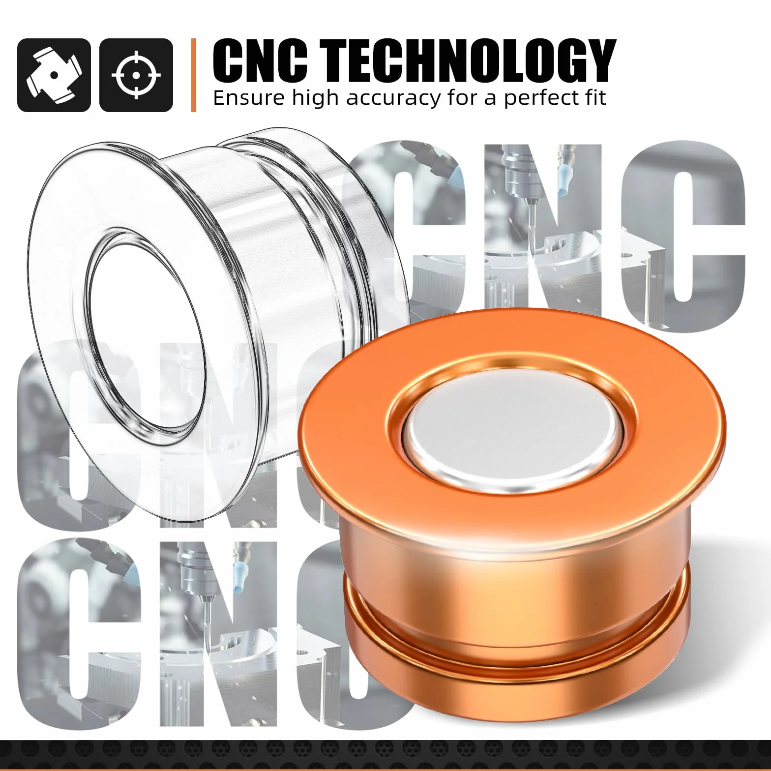 NICECNC Kit magnetico per odometro arancione Compatibile con 125-530XC/XCW/XCW TPI/XCW Six Days/XCF-W/EXC/EXC Six Days/EXC-F 2003-2023