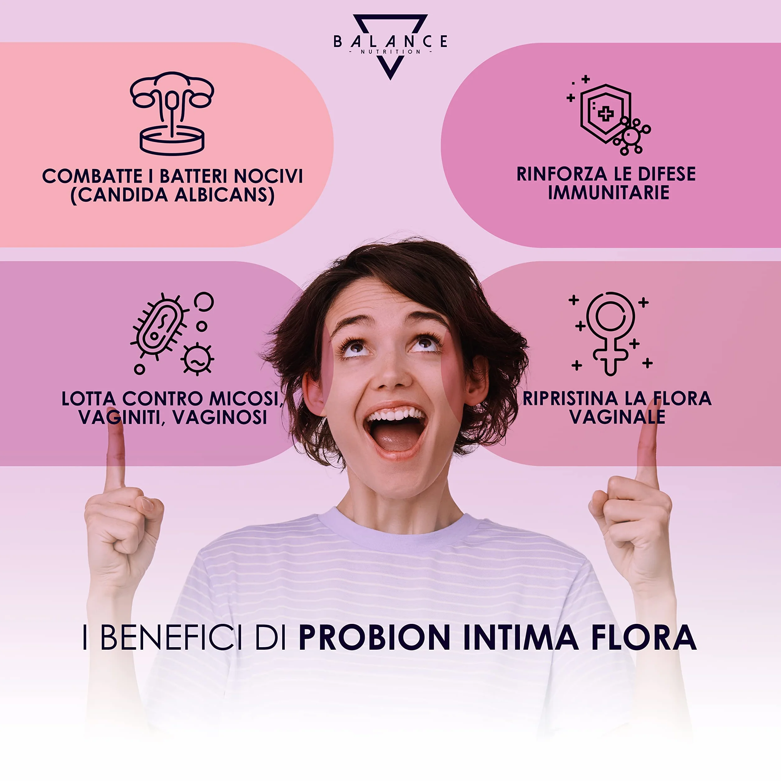 Probiotici Donna 20 Miliardi CFU/giorno 30 Capsule Lactobacillus Rhamnosus Reuteri Crispatus Fermentum