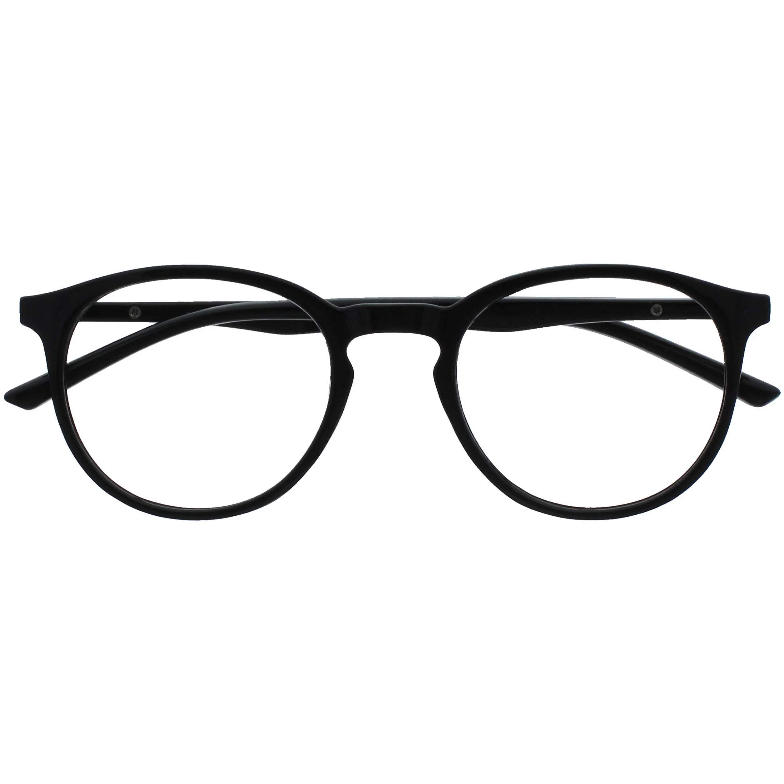OPULIZE Okulary Blokujące Światło Niebieskie Komputer Gry Czarny Mężczyzna Kobieta Zawiasy Sprężynowe B60-1 +0,00