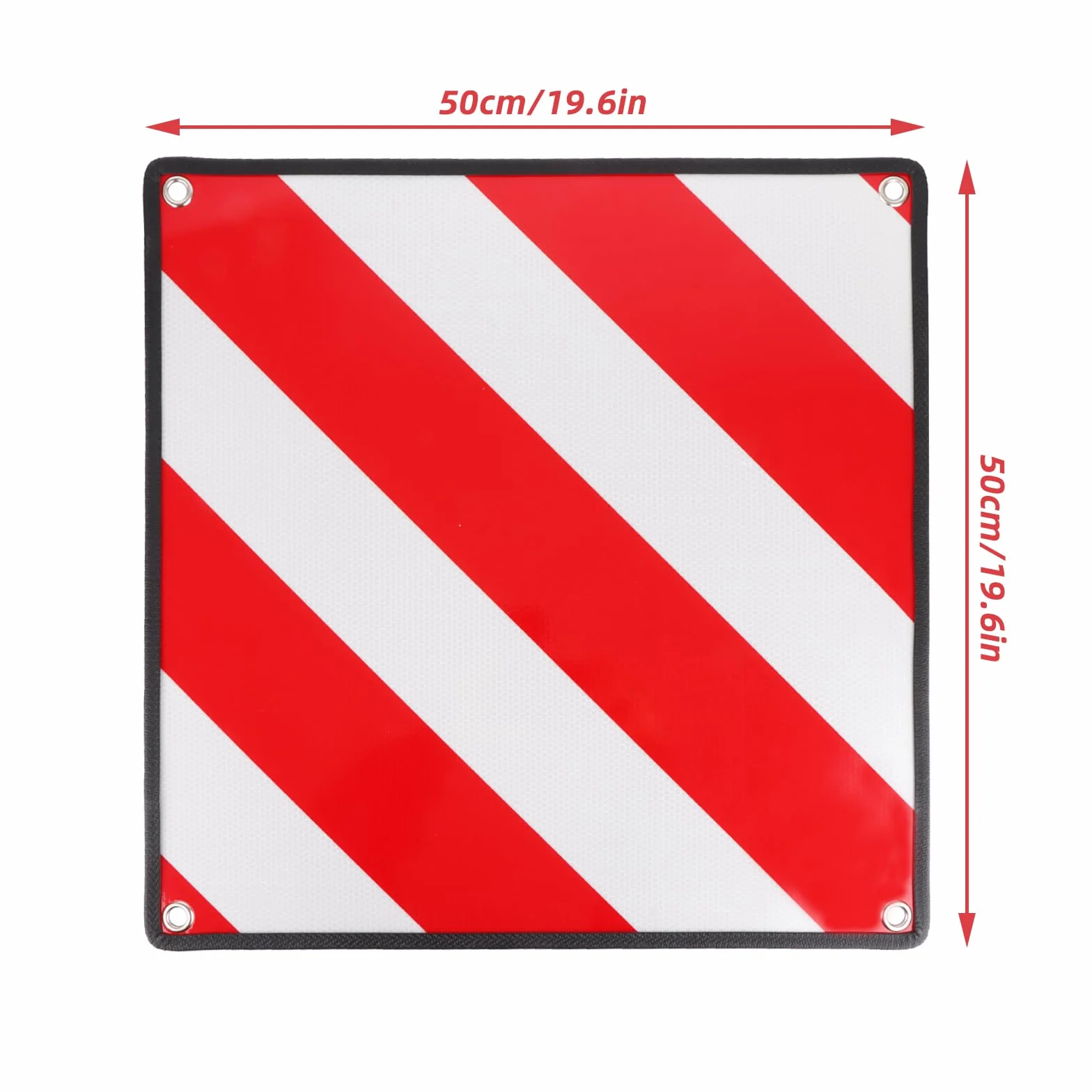 Targa di avvertimento portabici alluminio 50x50 cm con fori fissaggio