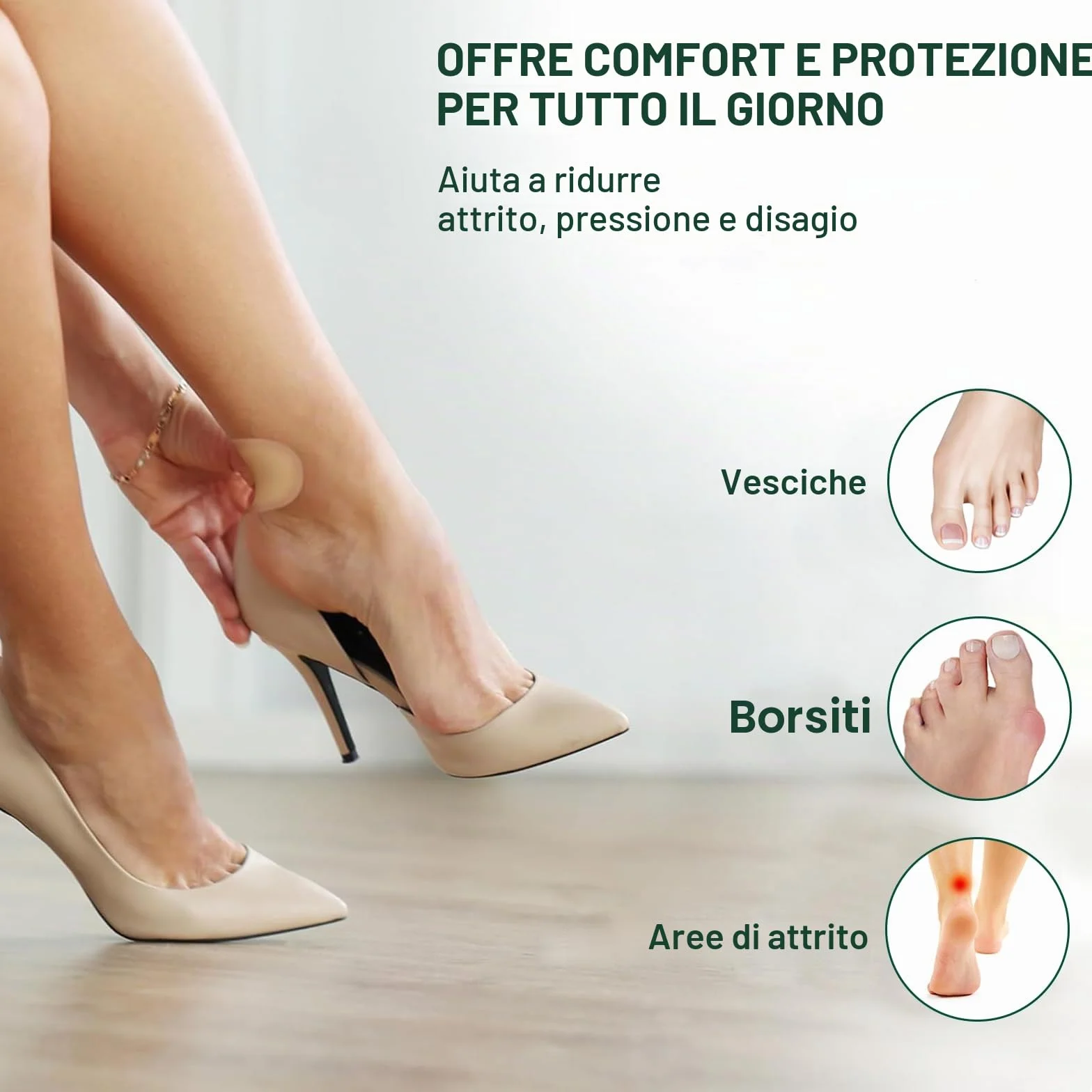 SURFOU 36 Pezzi Cerotti Idrocolloide per Vesciche, Invisibili Impermeabili Anti-Attrito per Talloni Piedi Dita