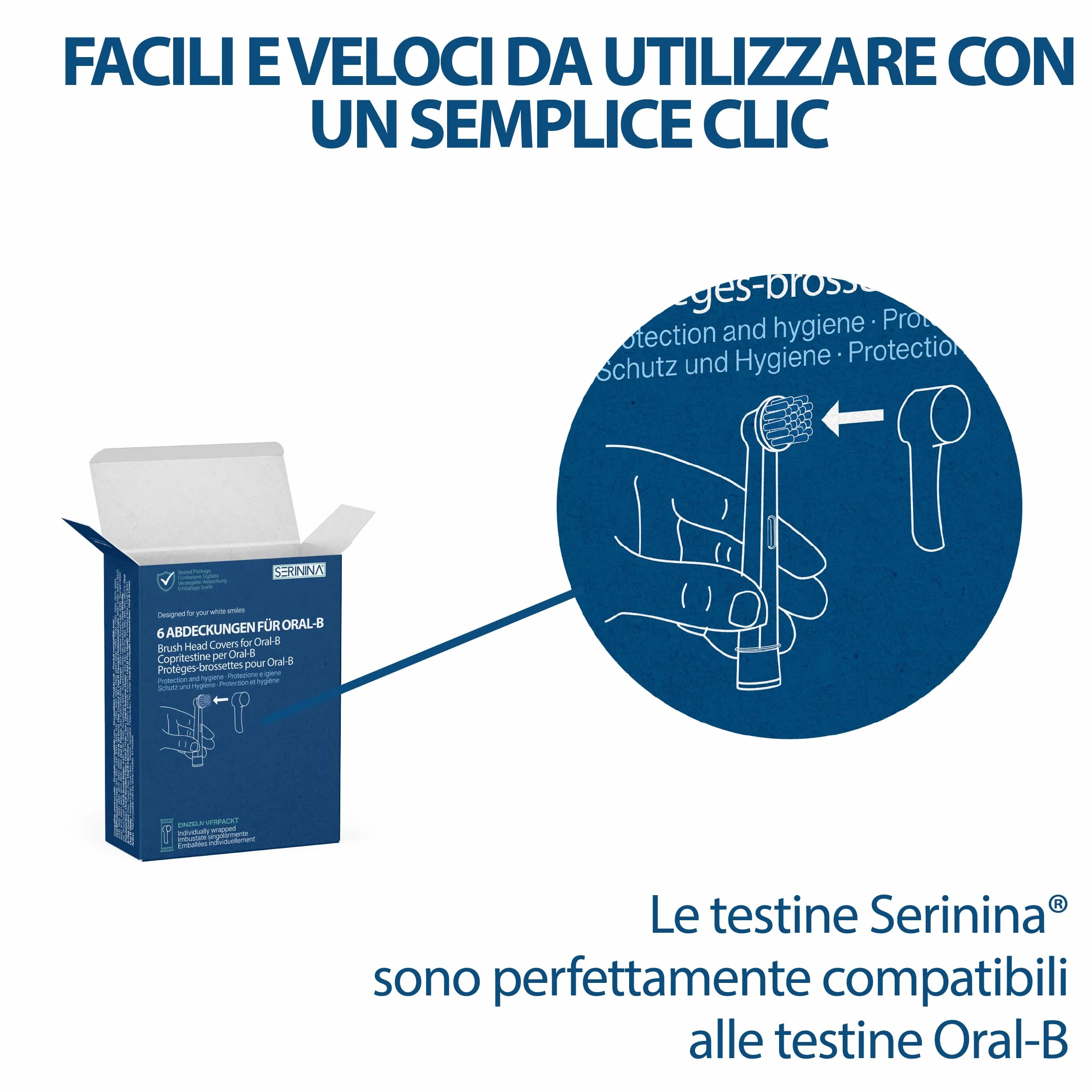 Copritestine Oral B Vitality Pro Sensitive Cross Action
