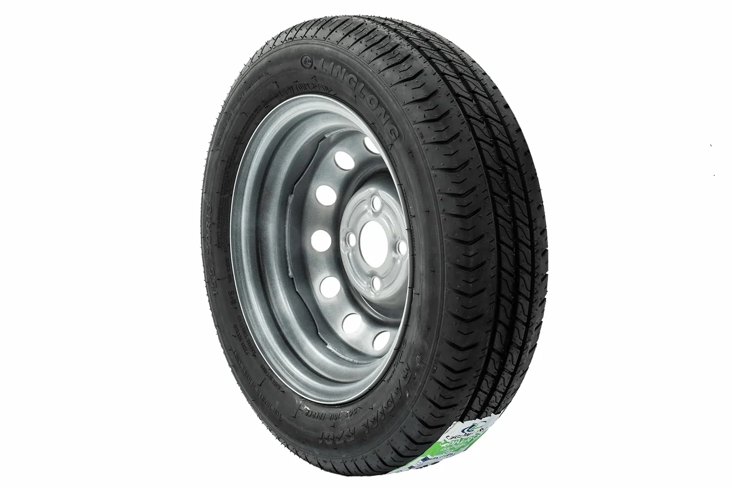 UNITRAILER Set di ruote per rimorchio 155/70 R13 LINGLONG con cerchi in acciaio