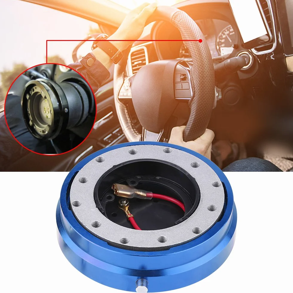 Adattatore per volante a sgancio rapido universale Blu