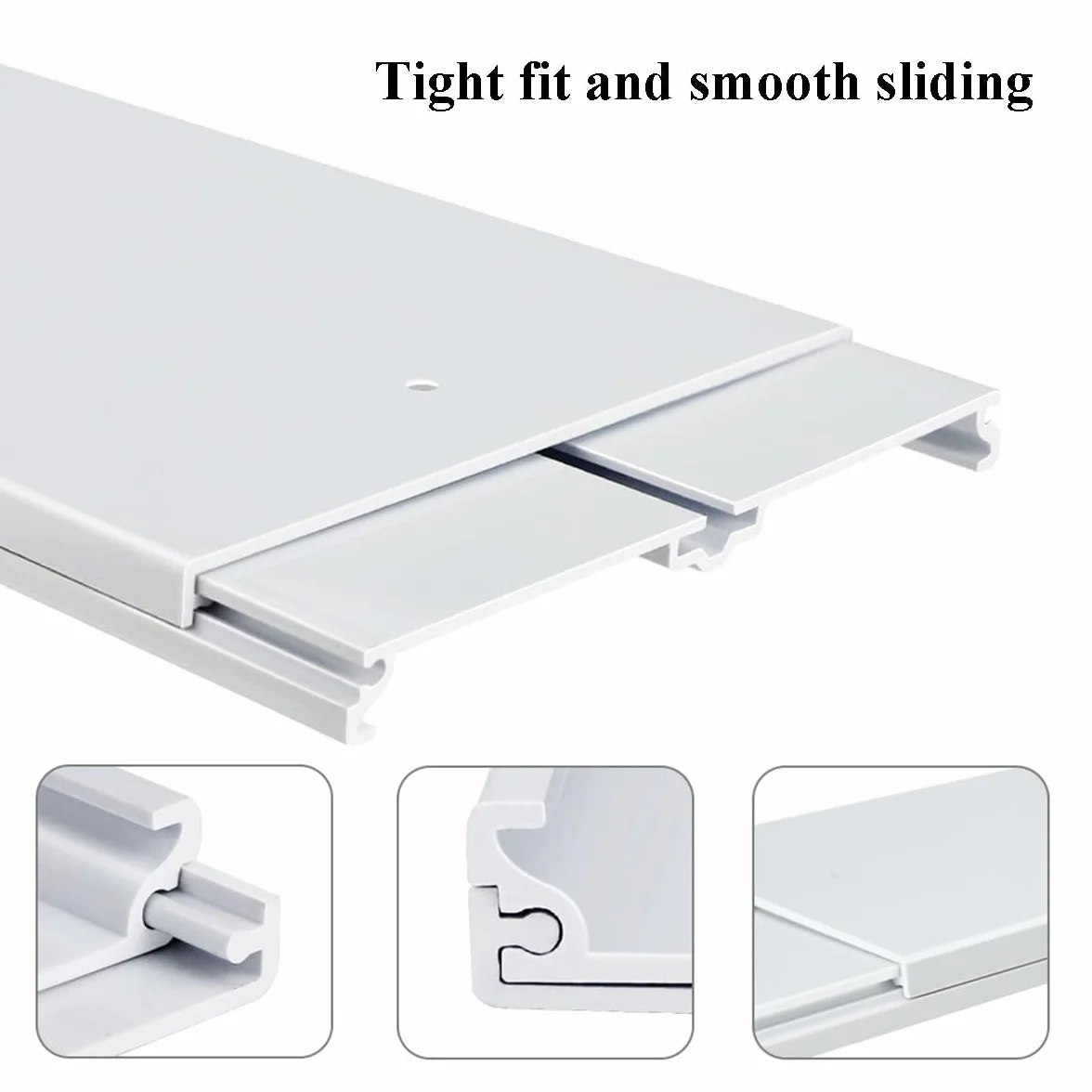 Condizionatore d'aria portatile Windows Vent Kit, Cainda Air Conditioner Window Seal per 13/15cm Diametro Condizionatore d'aria Tubo di scarico, Portatile AC Window Kit Lunghezza regolabile 43-144cm
