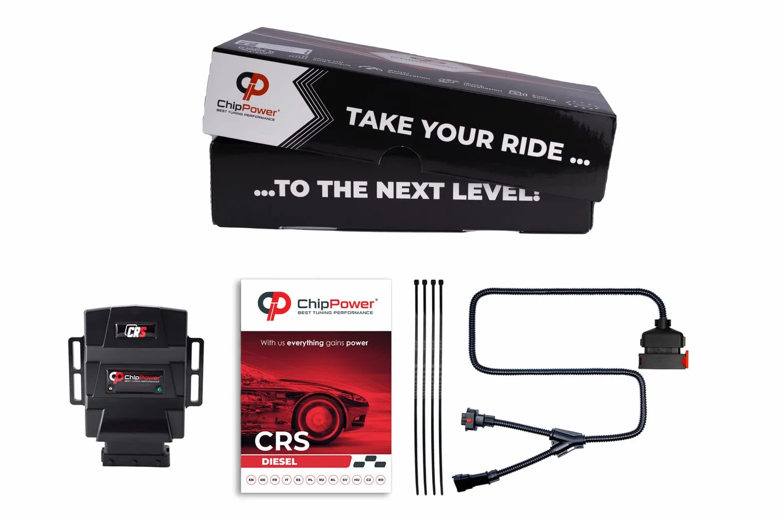 ChipPower Centralina Aggiuntiva CRS all'auto per Fiat 500 L 1.3 1.6 D Multijet 2007-2020 Tuningbox Plug&Drive Adatto Chip Tuning con Presa Individuale Diesel