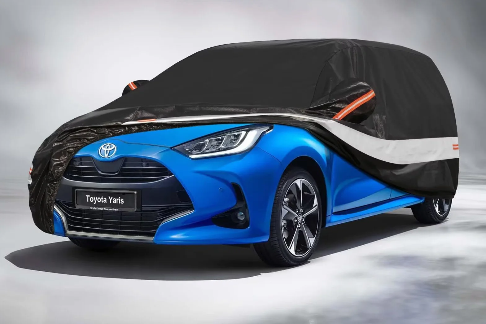 10 strati Telo Copriauto per Toyota Yaris(2003-2025),100% copertura auto impermeabile,Telo Copri Auto per Esterno,impermeabile,protezione UV,antivento,antipolvere