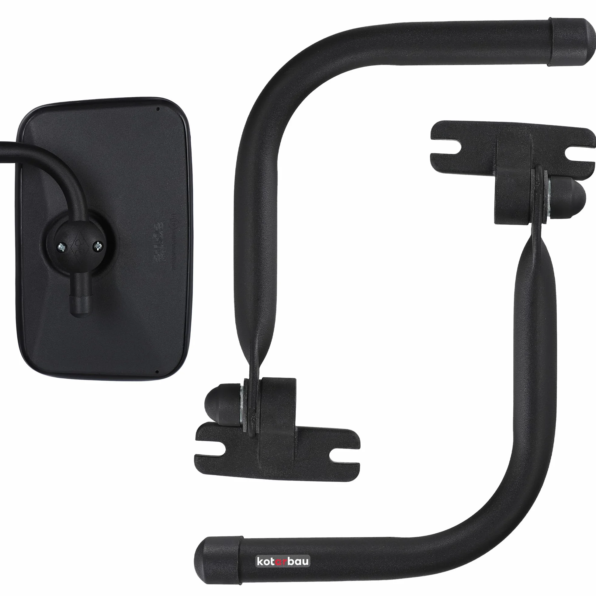 KOTARBAU® Specchietto Trattore Universale Esterno Nero Set da 2 Braccio