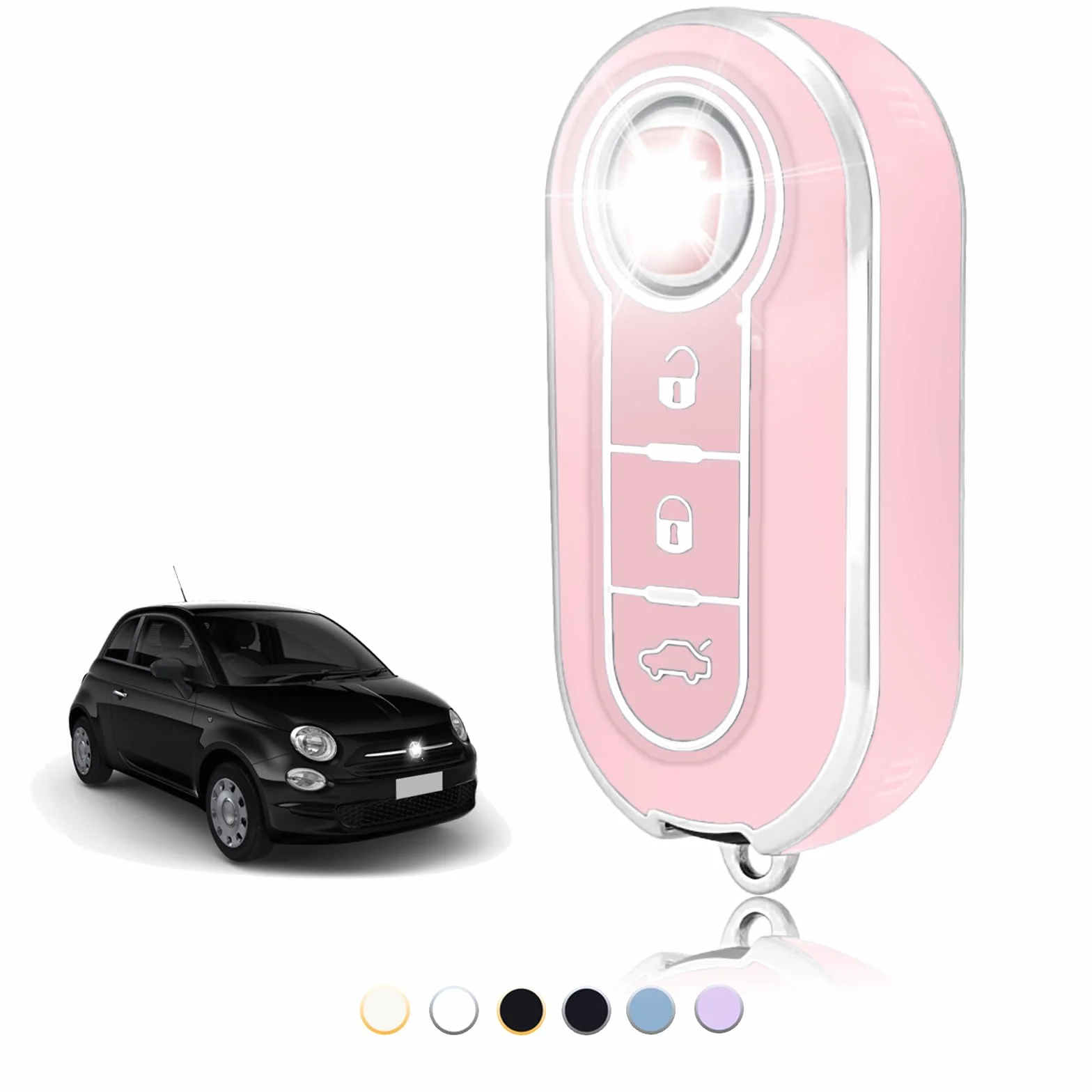 Custodia Chiave Telecomando Fiat 500 Punto Bravo Brava Panda Abarth Doblo Ducato Idea Linea Ulysse Tipo Lancia Ypslon Delta Musa - Flip Key