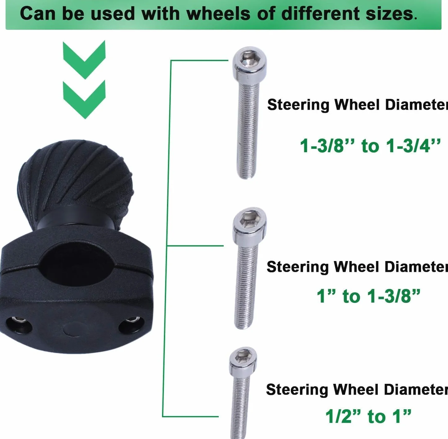 Pomello per Volante Auto Compatibile Kubota John Deere Universale 2 Pezzi