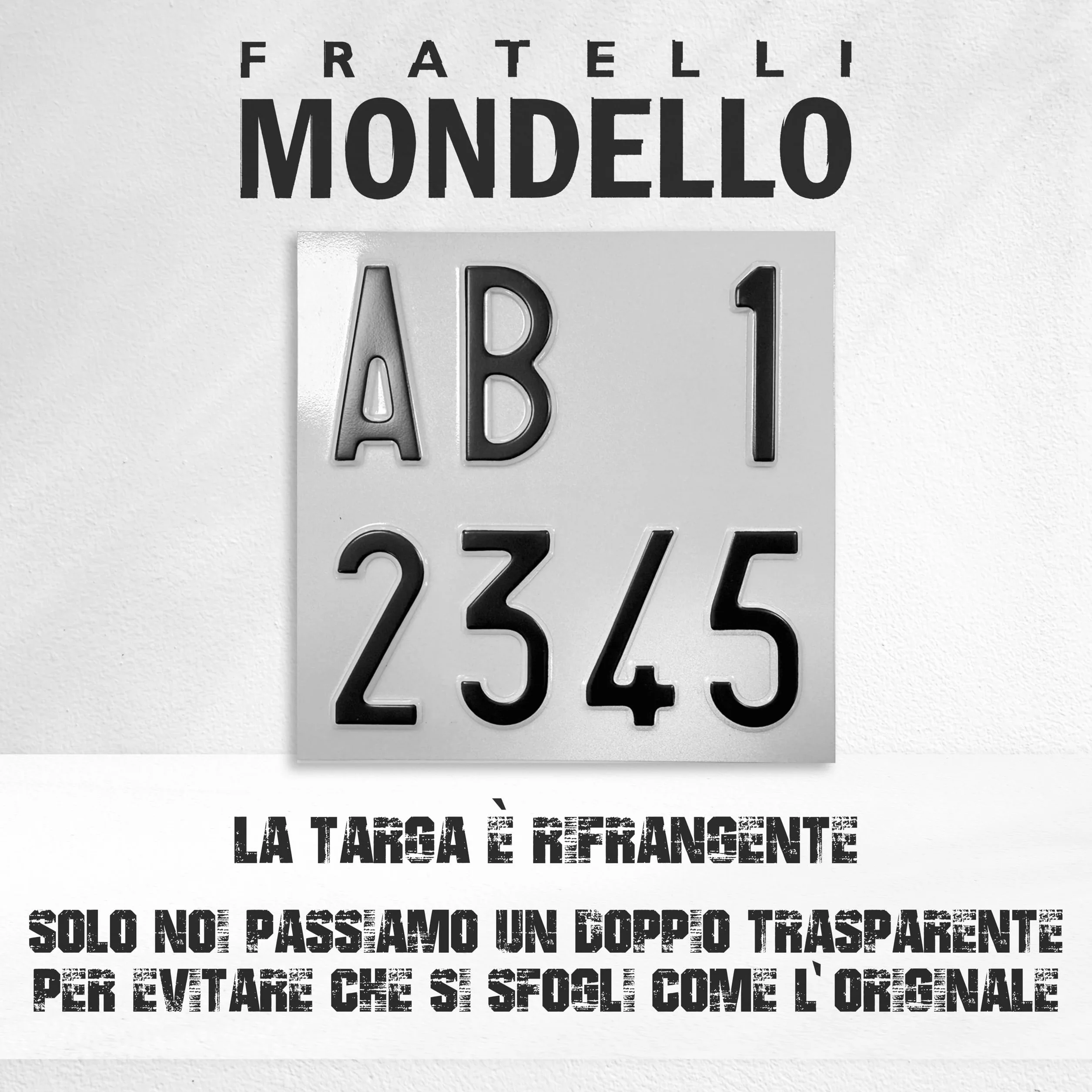 Fratelli Mondello La Vera Replica Targa Storica per Moto dal 1994 al 97 in Alluminio a Rilievo Battuta, Punzonata